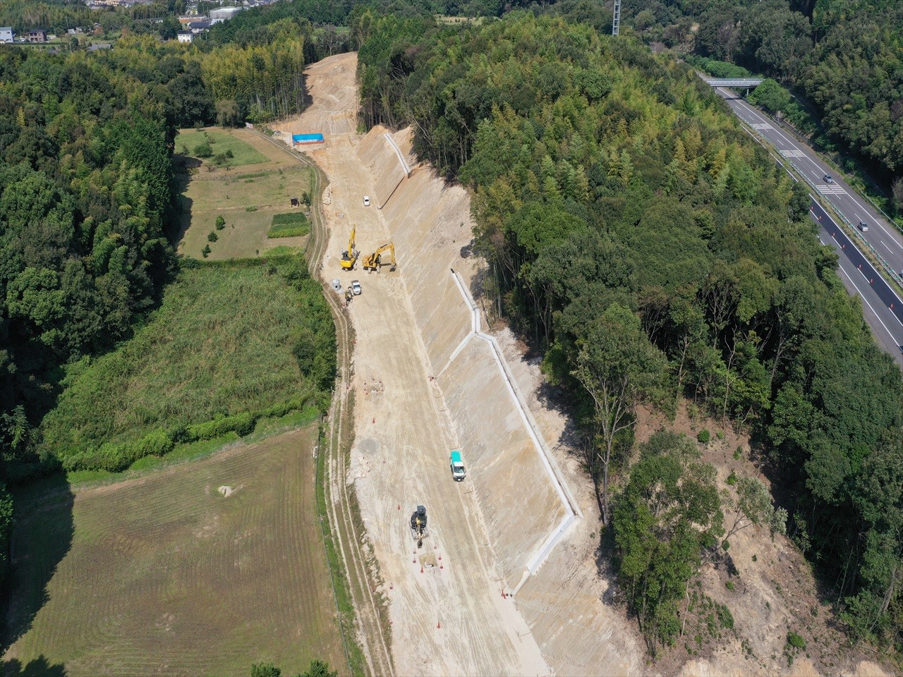 市道岡崎阿知和スマートインター線　道路築造工事その１